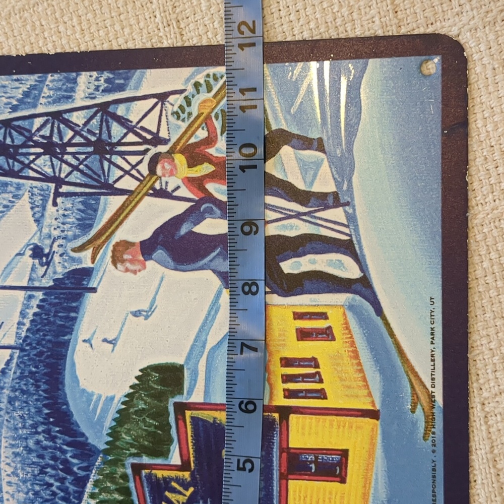 High West 7000' Vintage Metal Sign - Picture 2 of 4